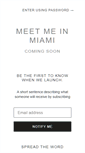 Mobile Screenshot of meetmeinmiami.com